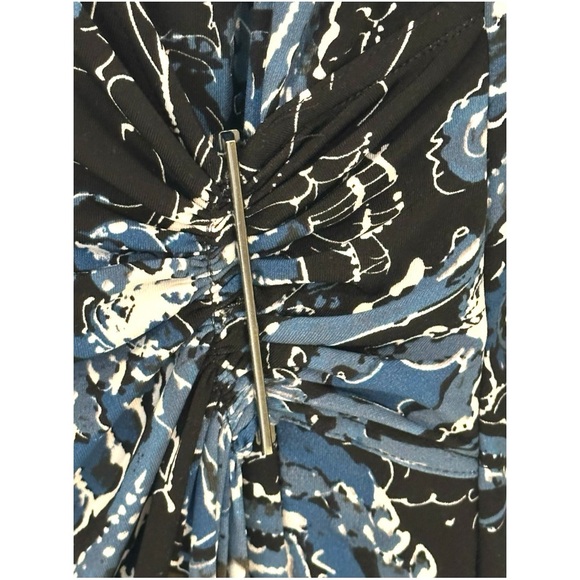 🌻 Cleo Petites Faux Floral Paisley Pattern Dress #323 - Picture 11 of 15